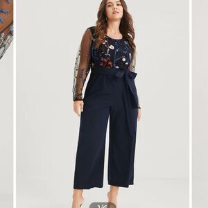 NWT BloomChic embroidered jumpsuit 12 / L